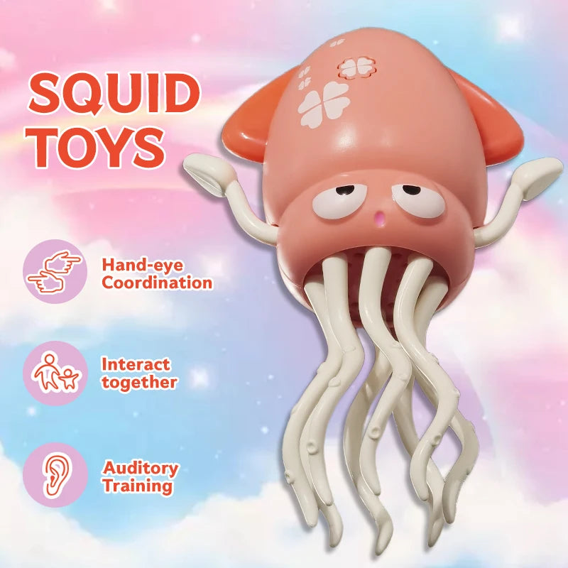 Electric induction dancing octopus toy