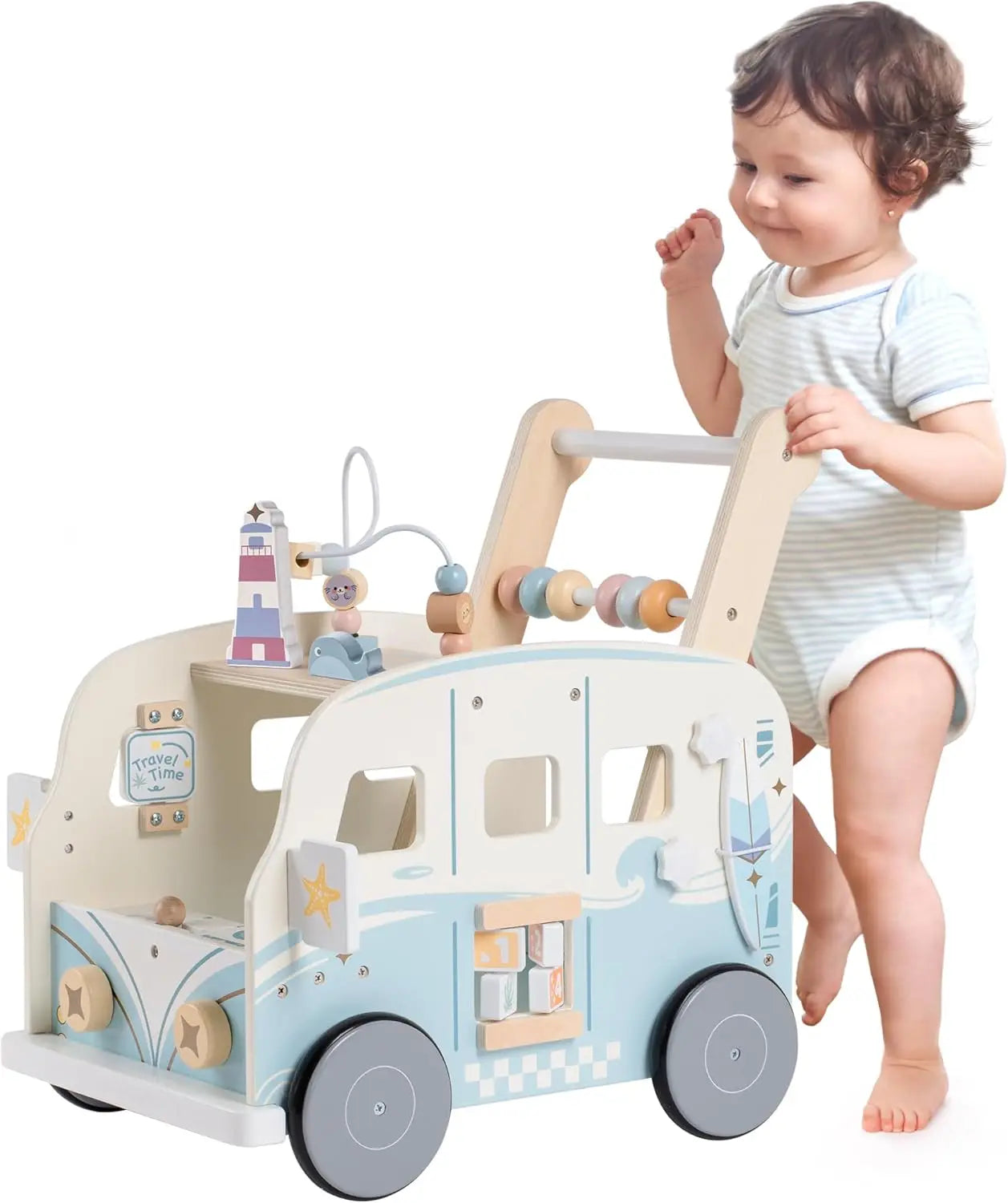 Baby Push Along Activity Walker with Wheels